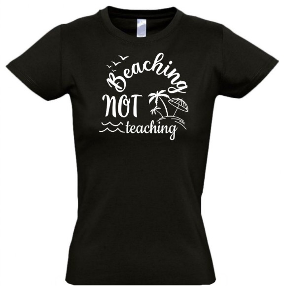 стильная футболка с надписью beaching not teaching